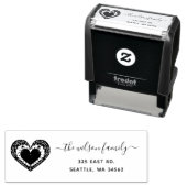 キュートスカンジナビアハート北欧差出人住所 セルフインキングスタンプ (インサイチュ)