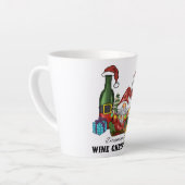 キュートスカンジナビア格言ホリデーデザイン カフェラテマグ (左アングル)