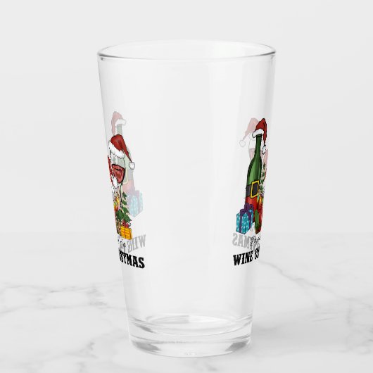 キュートスカンジナビア格言ホリデーデザイン タンブラーグラス (左)