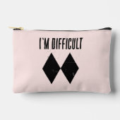 キュートスキーゲグダブルブラックダイヤモンドノベルティ アクセサリーポーチ (正面)