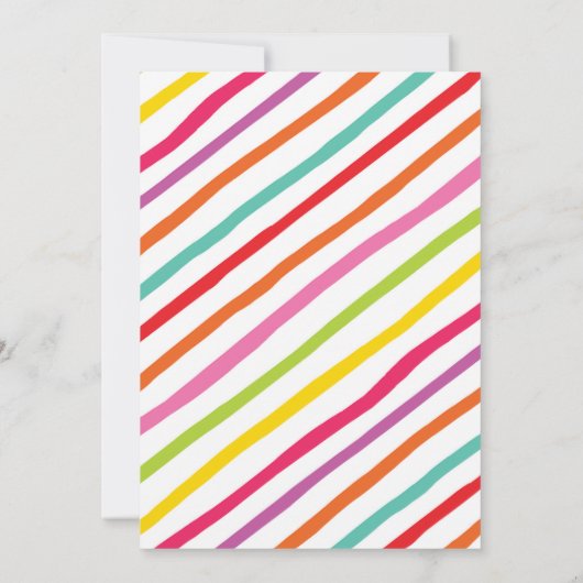 キュートスクシュマロ誕生日招待状 招待状 (裏面)