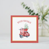 キュートスクーターブオンナターレホリデーグリーティング シーズンカード (スタンド正面)