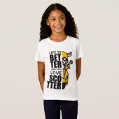 キュートスクーターヤギデザイン Tシャツ (正面フル)