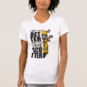 キュートスクーターヤギデザイン Tシャツ (正面)