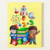 キュートスクールウォーターカラーシャルボード文字先生プラ プランナー手帳 (裏面)