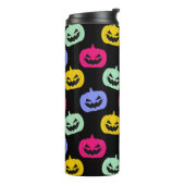 キュートスケアカラフルカボチャ顔ハロウィーン タンブラー (回転左)