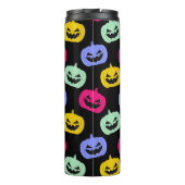 キュートスケアカラフルカボチャ顔ハロウィーン タンブラー (裏面)