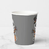 キュートスケルトンイラストレーション紙カップ 紙コップ (右)