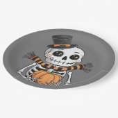 キュートスケルトンイラストレーション紙プレート ペーパープレート (アングル)