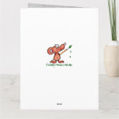 キュートスケートボードラクーン孫誕生日 カード (裏面)