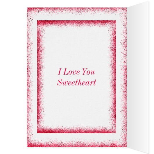 キュートスタイリッシュラブユヴァレンティーンズデイホリデーカード (内側 (左))