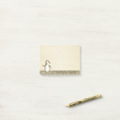 キュートスタイリッシュラブルエレガントハッピーペンギン ポストイット (デスク上)