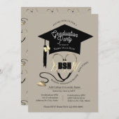 キュートスタイリッシュ編モダン集ナースグラードパーティー 招待状 (正面/裏面)