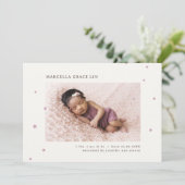 キュートスターベビーフォト誕生 案内状 (スタンド正面)