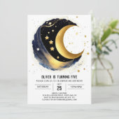 キュートスターライトナイト誕生日 招待状 (スタンド正面)