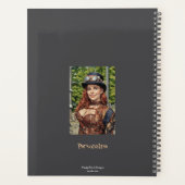 キュートスチームパンクウォリアーハート引用文グレージャーナル プランナー手帳 (裏面)