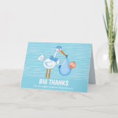 キュートストークビッグ感謝していブルーサンキューカード カード (正面)