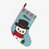 キュートスノースクリスマスストッキング スモールクリスマスストッキング (正面 (吊り時))