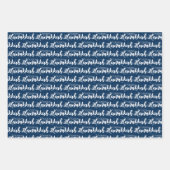 キュートスノーバブル&水玉模様ハッピーハヌカ ラッピングペーパーシート (正面2)