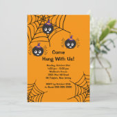 キュートスパイダーズハローウィンパーティ招待状 招待状 (スタンド正面)