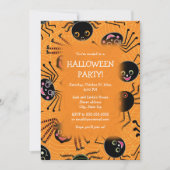 キュートスパイダーズハローウィンパーティ 招待状 (正面)