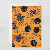 キュートスパイダーズハローウィンパーティ 招待状 (裏面)