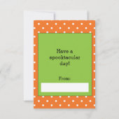 キュートスパイダーハッピーハローウィン先生 カード (裏面)