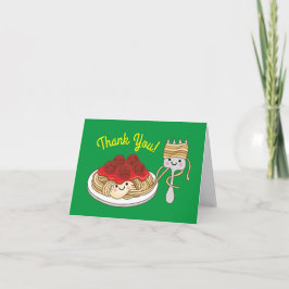 キュートスパゲッティ子供の誕生日パーティーかわいい カード