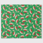 キュートスパゲッティ子供の誕生日パーティーかわいい ラッピングペーパー (フラット)