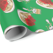キュートスパゲッティ子供の誕生日パーティーかわいい ラッピングペーパー (ロールコーナー)