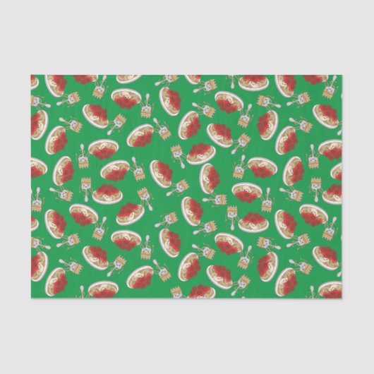 キュートスパゲッティ子供の誕生日パーティーかわいい 薄葉紙 (正面)