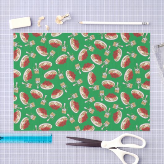 キュートスパゲッティ子供の誕生日パーティーかわいい 薄葉紙 (クラフト)