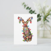 キュートスフィンクス猫好きおもしろいクリスマスホリデーギフト ポストカード (スタンド正面)