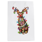 キュートスフィンクス猫好きおもしろいクリスマスホリデーギフト ミディアムペーパーバッグ (正面)