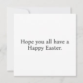 キュートスプリングタイムハッピーイースターコラージュ カード (裏面)