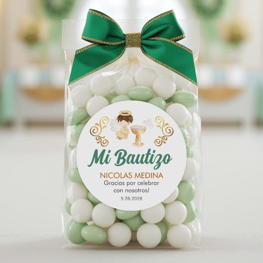 キュートスペインのバプテスマ《キリスト教》洗礼式や命名式のバウティゾ ラウンドシール