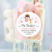 キュートスペインのバプテスマ《キリスト教》洗礼式や命名式のバウティゾ ラウンドシール