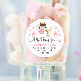 キュートスペインのバプテスマ《キリスト教》洗礼式や命名式のバウティゾ ラウンドシール