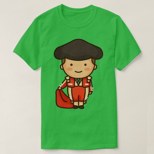 キュートスペインのマタドールブルファイター Tシャツ (デザイン正面)