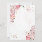 キュートスペインの小さな女の子プリメエレガントラコムニオン 招待状 (裏面)