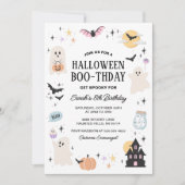 キュートスポックタキュラハロウィーン誕生日パステル 招待状 (正面)