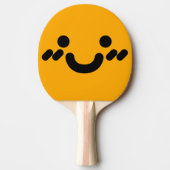 キュートスマイリーフェイスオレンジ卓球ラケット 卓球ラケット (正面)