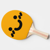 キュートスマイリーフェイスオレンジ卓球ラケット 卓球ラケット (横)