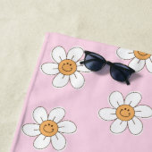 キュートスリーパパーソナライズされたウェイキャンプ ビーチタオル (インサイチュ)