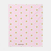 キュートスリーパパーソナライズされたウェイキャンプ フリースブランケット (正面)