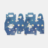 キュートスリーピングエレファントトゥインクルスタームーン男の赤ちゃん フェイバーボックス (折り畳みなし)