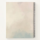 キュートスリーピングオレンジキツネとグリーン葉リース ノートブック (裏面)