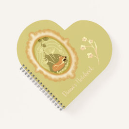 キュートスリーピングキツネカスタム ノートブック