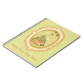 キュートスリーピングキツネグリーン ノートブック (左側)