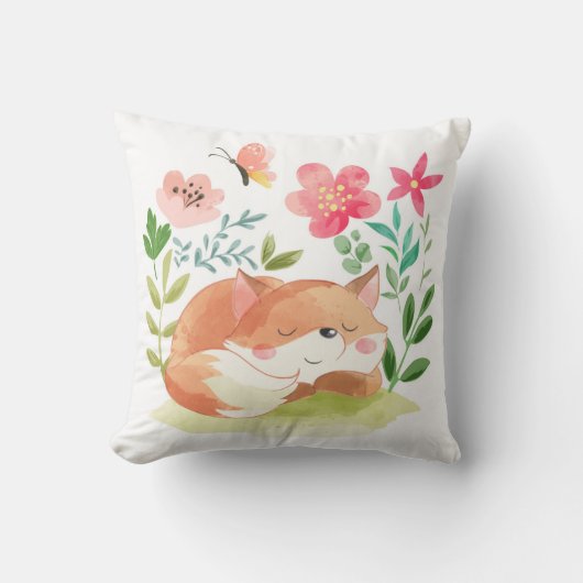 キュートスリーピングキツネ クッション